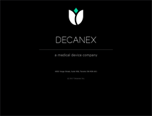 Tablet Screenshot of decanex.com